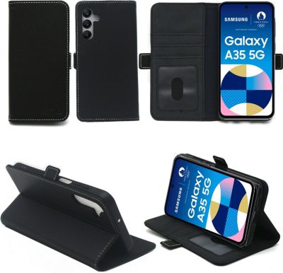 Housse XEPTIO Samsung Galaxy A35 5G Etui noir Housse XEPTIO Samsung Galaxy A35 5G Etui noir