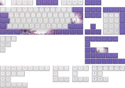 Touches de clavier DARK PROJECT Violet Horizons - Keycaps (ANSI & ISO)