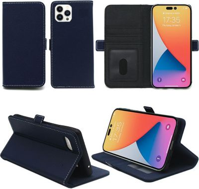 Housse XEPTIO Apple iPhone 16 pochette bleue