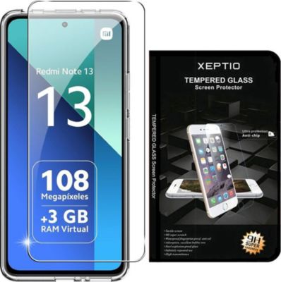 Protège écran XEPTIO Xiaomi Redmi Note 14 4G vitre noir