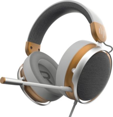 Casque gamer DARK PROJECT SONO Gaming Casque Filaire Blanc