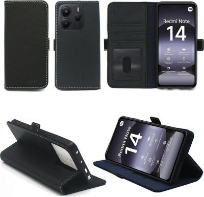Housse XEPTIO Redmi Note 14 4G pochette noire