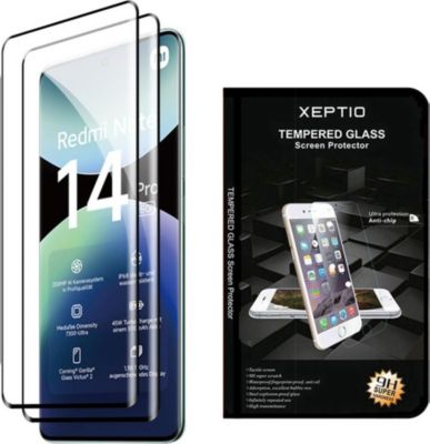 Protège écran XEPTIO Xiaomi Redmi Note 14 Pro 5G vitre noir