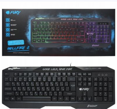 Clavier gamer FURY FURY - Hellfire 2 - Clavier Gaming LED R