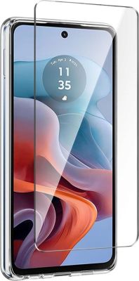 Protège écran XEPTIO Motorola Moto E15 4G vitre noir