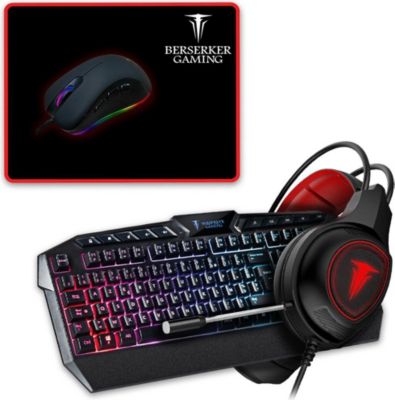 Pack clavier et souris gamer BERSERKER Pack Gamer Berserker Gaming Clavier Sour