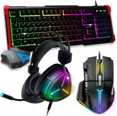 Pack clavier et souris gamer GENERIQUE Pack Gaming Battle Royale 4 en 1 Advance