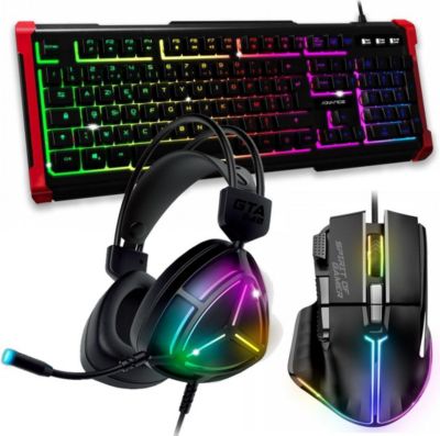 Pack clavier et souris gamer GENERIQUE Pack Gaming Battle Royale 3 en 1 Advance