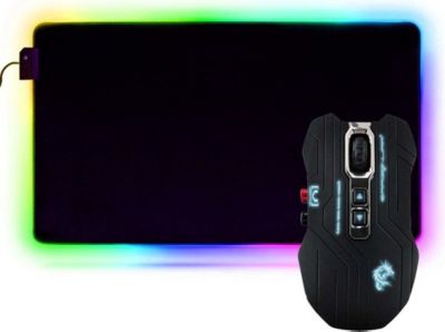 Souris Gamer Filaire GENERIQUE Kit Souris Gamer G15 Dragon War et Tapis