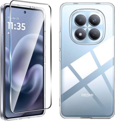 Protège écran XEPTIO Redmi Note 15 5G coque et full noir