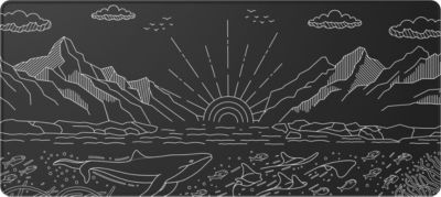 Tapis de souris DARK PROJECT Dark Project, Terra Nostra Noir, XL