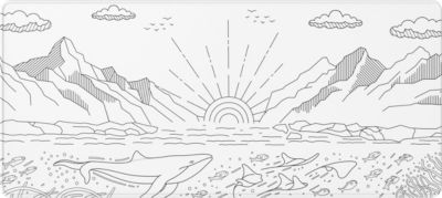 Tapis de souris DARK PROJECT Dark Project, Terra Nostra Blanc, XL