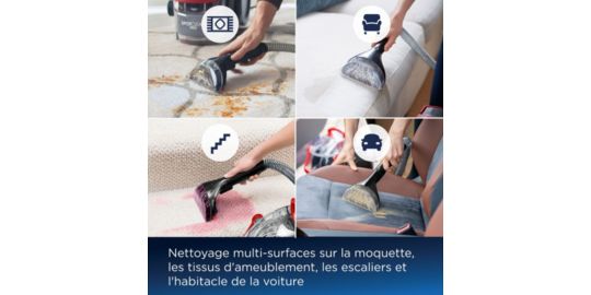 Accessoires Bissell SpotClean Pro Advance : outil 3-en-1 et long suceur