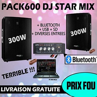 Pack sono IBIZA Pack sono 600W total + Ampli PLS1250 + 2