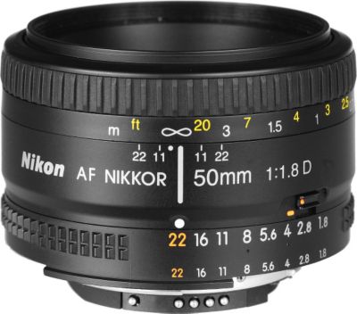 Objectif pour Reflex NIKON AF 50mm f/1.8D Nikkor