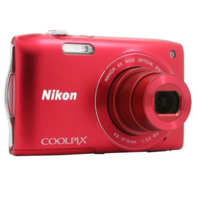Appareil photo Compact NIKON Coolpix S3300 rouge Reconditionné