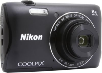 Appareil photo Compact NIKON S3700 noir Reconditionné