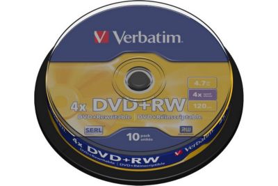 DVD vierge VERBATIM DVD-RW 4.7GB 5PK P5 Jewel case x4