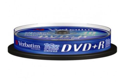 DVD vierge VERBATIM 43498 DVD+R SP10 DATALIFE+ 16X