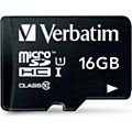 Carte Micro SD VERBATIM 16 GO SDHC classe 10