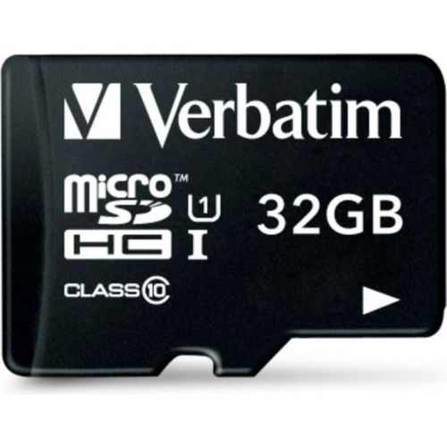 Carte Micro SD VERBATIM 32 GO SDHC - CLASS 10 AVEC ADAPTATEUR