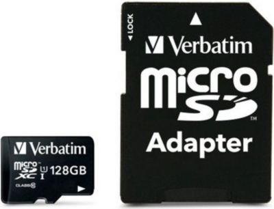 Carte Micro SD VERBATIM 128GO SDHC classe 10