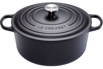 Cocotte ronde LE CREUSET Signature noire diam 28 cm