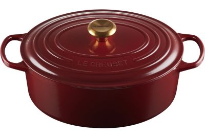 Cocotte LE CREUSET 31 cm Rhône Bouton Doré