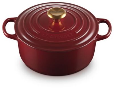 Cocotte Le Creuset 24 Cm Rhône Bouton Doré