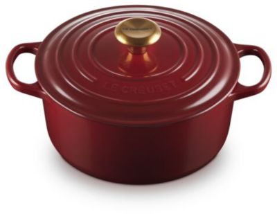 Cocotte LE CREUSET 28 cm Rhône Bouton Doré