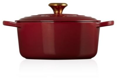 Cocotte LE CREUSET 20 cm Rhône Bouton Doré
