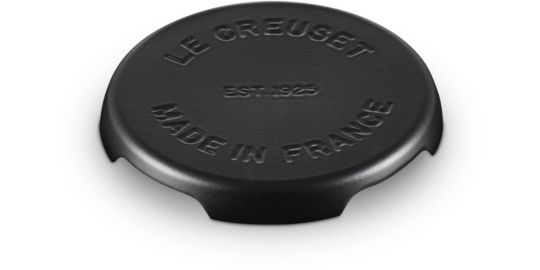 Dessous de plat LE CREUSET rond collection barbecue 22 cm noir mat
