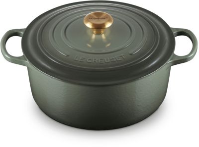 Cocotte LE CREUSET 28CM THYM BOUTON DORÉ