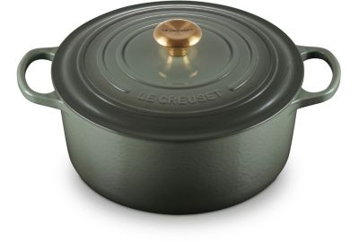Cocotte LE CREUSET 28CM THYM BOUTON DORÉ