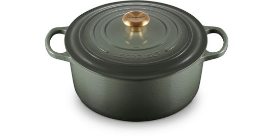 Cocotte LE CREUSET 28CM THYM BOUTON DORÉ