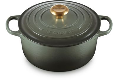 Cocotte LE CREUSET 24CM THYM BOUTON DORÉ