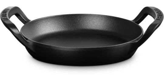 Poêle grill LE CREUSET rond collection barbecue 25cm noir mat