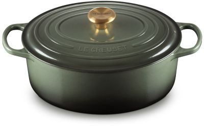 Cocotte LE CREUSET 31CM THYM BOUTON DORÉ