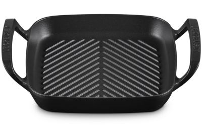 Plancha pour barbecue LE CREUSET collection barbecue 26cm noir mat