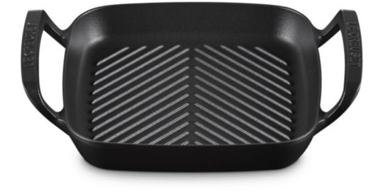 Plancha pour barbecue LE CREUSET collection barbecue 26cm noir mat
