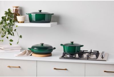 Cocotte LE CREUSET Tradition 22cm Cactus bouton inox