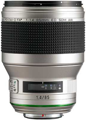 Objectif pour Reflex PENTAX HD-D FA*85mm F1.4ED SDM AW Silver