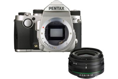 Reflex PENTAX KP silver + 18-50mm