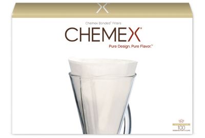 Filtre à café CHEMEX blancs x100 pour cafetiere 1/3 tasses