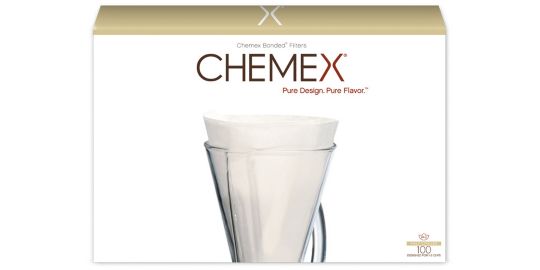 Filtre à café CHEMEX blancs x100 pour cafetiere 1/3 tasses