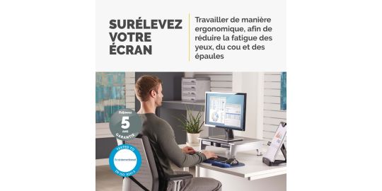 SUPPORT FELLOWES moniteur réglable Standard office suite