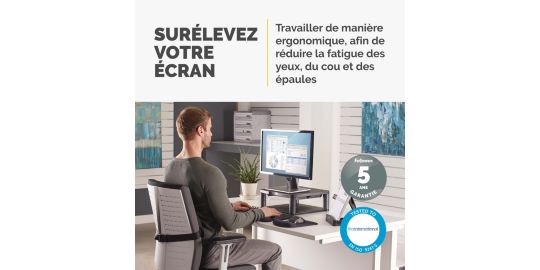 SUPPORT FELLOWES moniteur réglable en hauteur Premium