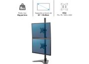 Support écran Fellowes Double Vertical Sur Pied - Noir - Très Bon état