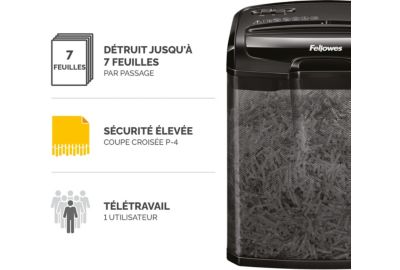 Destructeur FELLOWES M-7CM