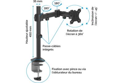 Support écran FELLOWES Support Reflex simple